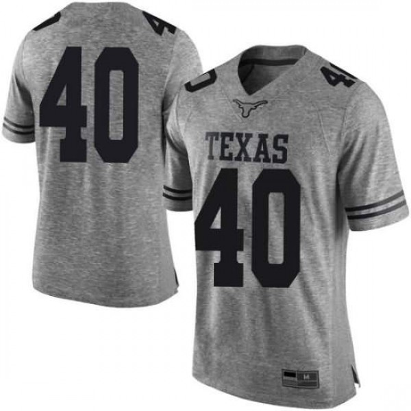 Mens University of Texas #40 Ayodele Adeoye Gray Limited Stitched Jersey